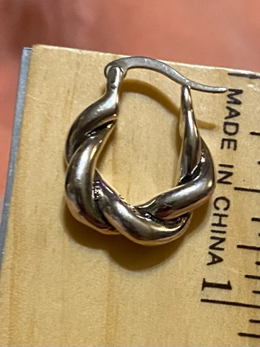 .925 Sterling Silver Twisted Hoop Earrings - Silver - Picture 8 of 8